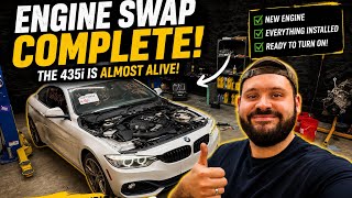 The BMW 435i Is Back Together… First start!