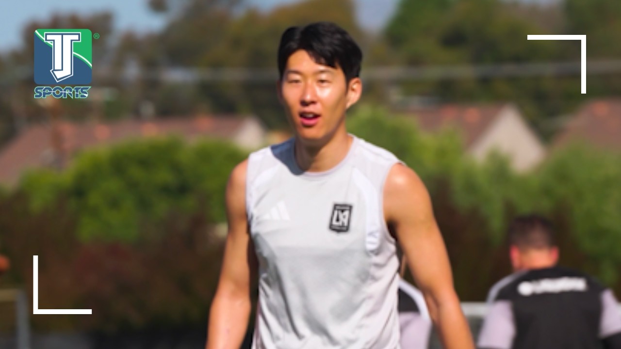 Son Heung-Min and Denis Bouanga lighting up LAFC training