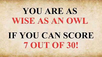 If You Can Answer 15 Questions Correct, Your Brain Is EXTREMELY Powerful!