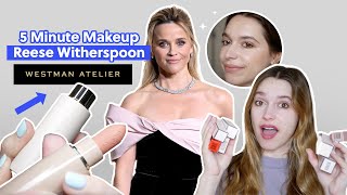 I Tried Doing Reese Witherspoon’s Glowy Red Carpet Makeup in 5 MINUTES | Take My Money