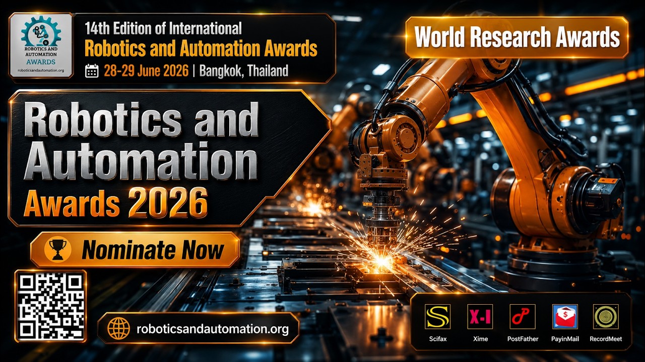14th Edition of International Robotics and Automation Award #robot #automation #worldresearchawards