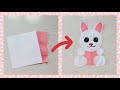 😍DIY paper bubby craft😘 Paper bunny diy, bunny, crafts, easy paper crafts, bunny,