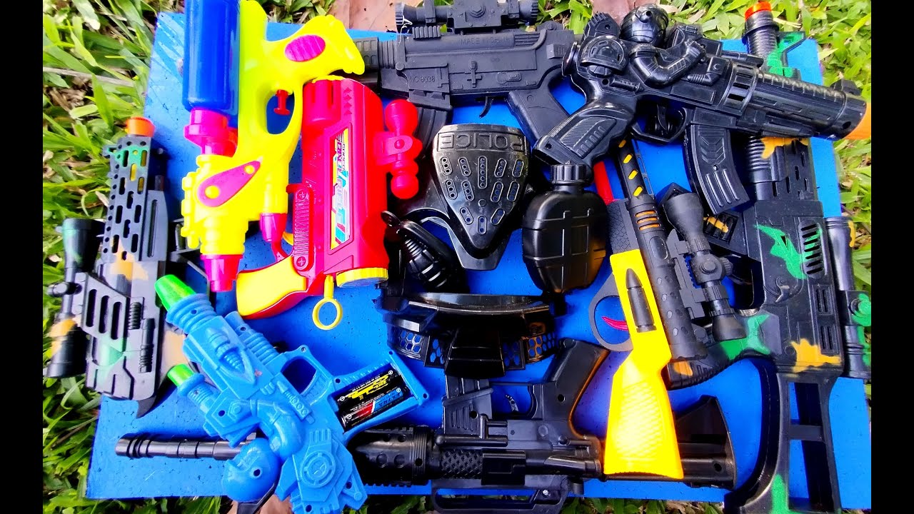 Collecting Cool Shooting Toys,Blaster Gun,Coboy Pistol,Tycoon Gun, Machine Gun,Rifle Gun 