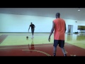 Lebron James Working on Spin Move Footwork with Hakeem Olajuwon