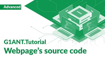 G1ANT Tutorial 2: Elementary ID in Webpage Source Code | Automate Web Tasks with G1ANT RPA
