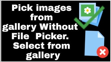 #sketchware Pick images from gallery directly without file picker