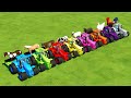TRACTORS OF COLORS ! ANIMAL TRANSPORTING with BIG TRACTORS ! Farming Simulator 22