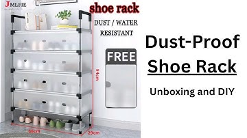 Dust-Proof, Multi-Layer Shoe Rack - Unboxing and Do-It-Yourself @TeacherBob