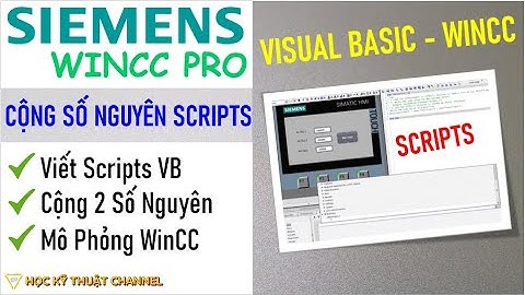 WINCC PRO | Dùng Scripts Cộng 2 Số Nguyên Trong WINCC