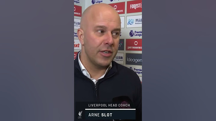 Arne Slot on Diogo Jota's goal vs Nottingham Forest  #premierleague
