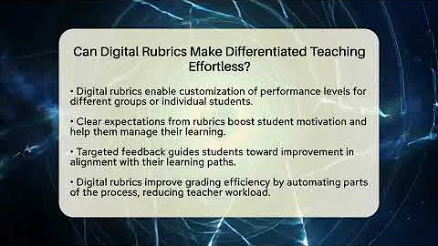 Can Digital Rubrics Make Differentiated Teaching Effortless? - Teacher Tech Toolbox