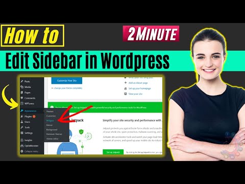 How to edit sidebar in wordpress 2026