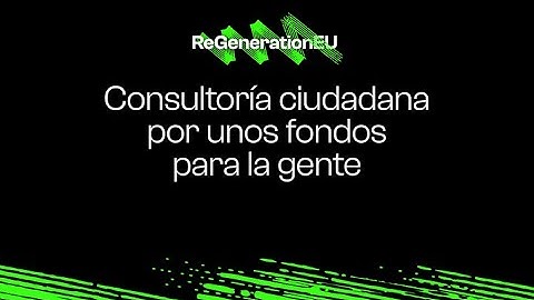 Presentación de la plataforma web ReGenerationEU