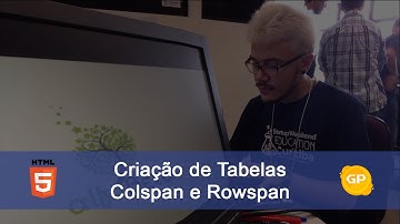 Aprenda HTML (Criação de Tabelas, Colspan e Rowspan)