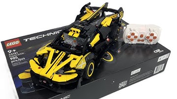 How to Motorize LEGO Technic Bugatti Bolide 42151 42162 42205 MOC RC Mod RC Car Build(4K)