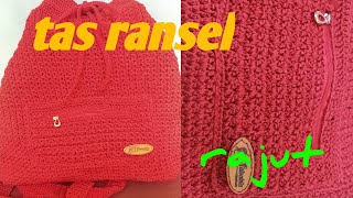 Crochet || backpack tutorial part 1 English subtitle #crochetBag
