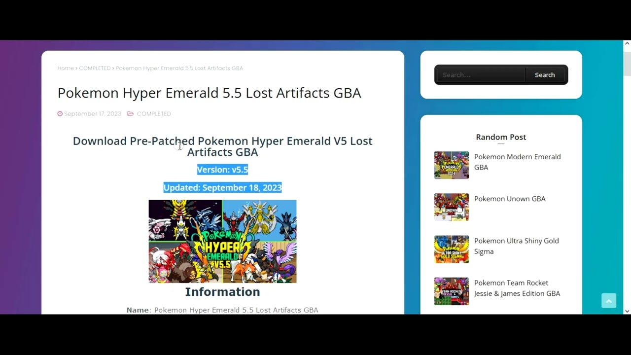 New Pokemon GBA ROM 2024 with Mega Evolution, Gen 8, Z-Moves & More! Pokemon Hyper Emerald v5.5 GBA