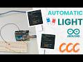 Automatic light on &amp; off system Arduino  project.  #codecoffeecircuit #diy #youtube #arduinoproject