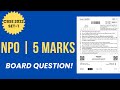 Not for Profit Organisation | 5 Marks Question Explained | CBSE 2022 Set 1 | Class 12 Accounts