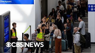 Fliers navigate hours-long TSA wait times as Senate inches toward funding deal