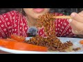 Eating Samyang Jjajang spicy noodles/Asmr/Black bean