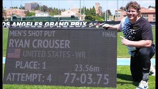 Ryan Crouser SHOT PUT WORLD RECORD 23.56 meters 2023-05-27 Los Angeles.