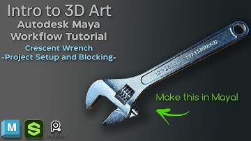 Getting Started in Autodesk Maya | 3D Modeling a Crescent Wrench | Tutorial Series Part 1