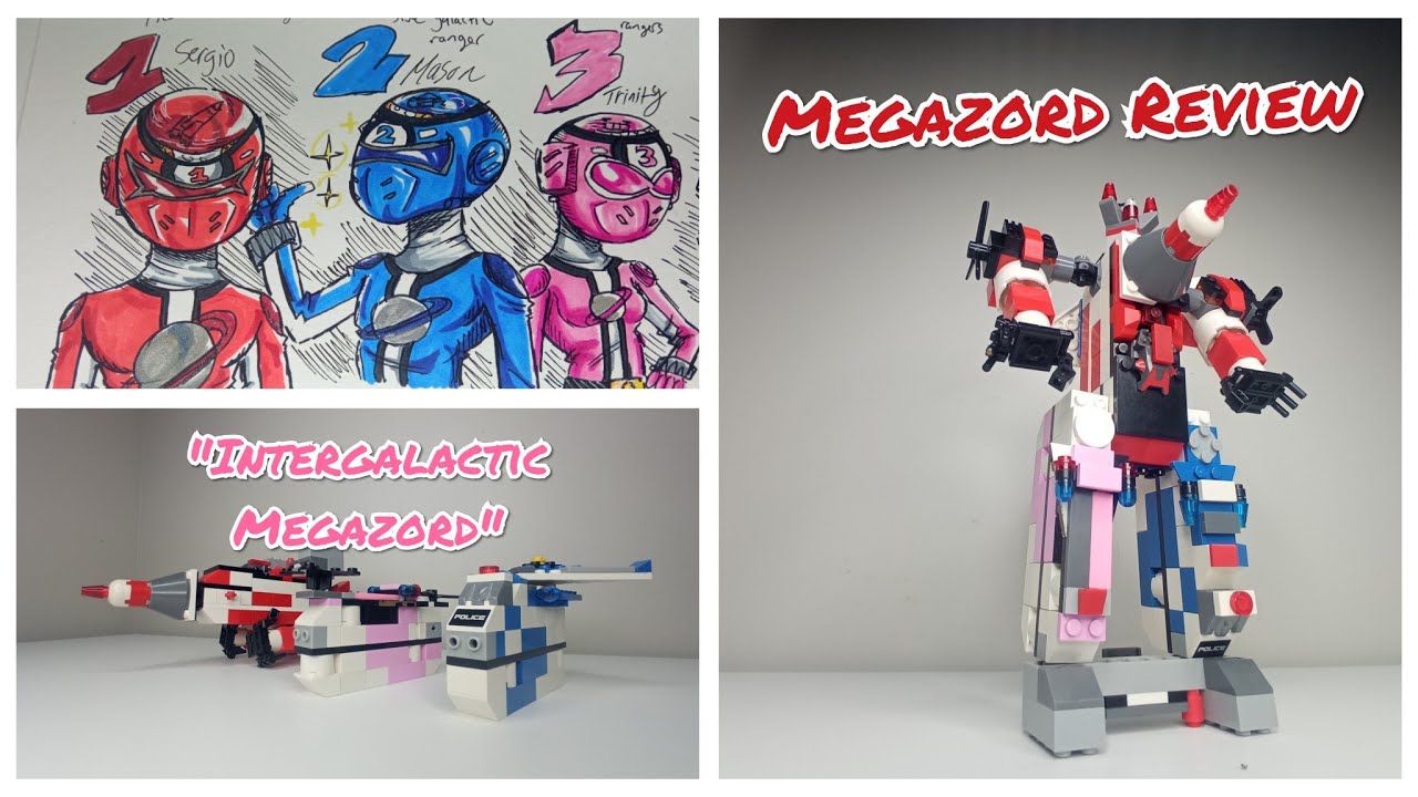 Pt.1 Intergalactic Megazord Review (Lego Moc) lego mech