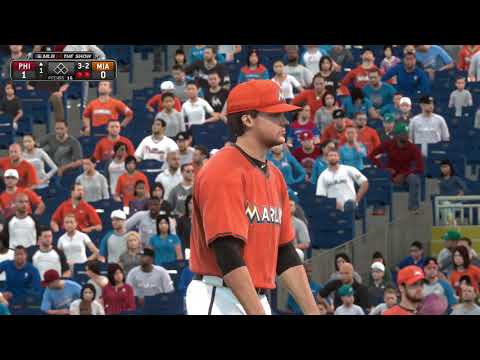 MLB 14: The Show (PS4) (Miami Marlins Season) Game #85: PHI @ MIA