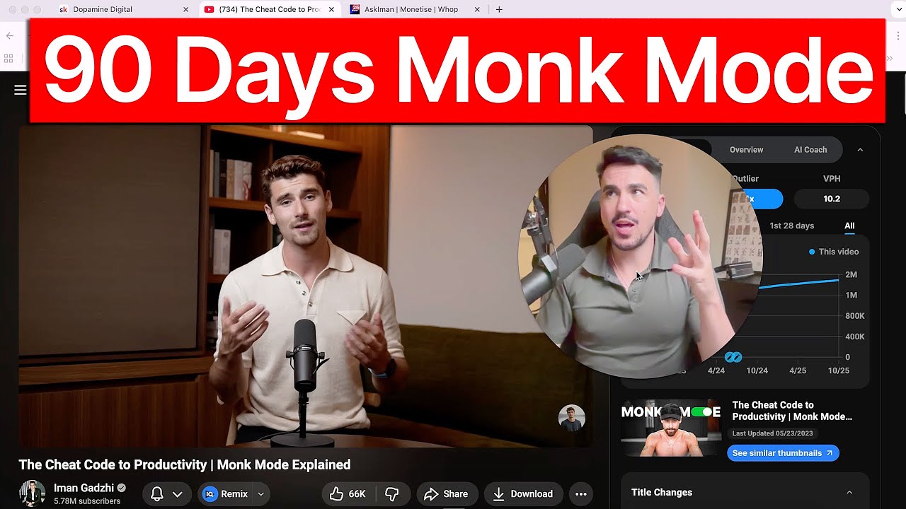 How I Made $10,000/Month in 90 Days With Monk Mode!
