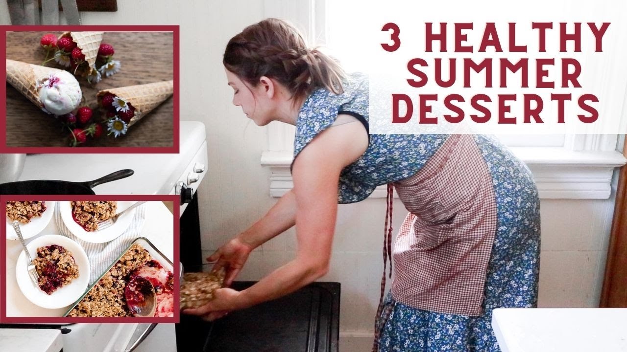 3 Healthy Summer Desserts | Bake/Make with me! - YouTube