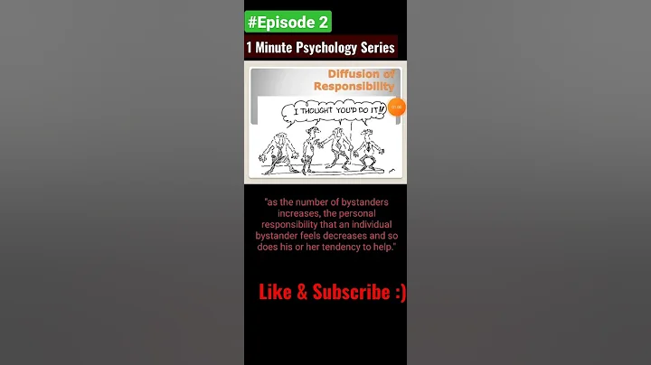 Diffusion of Responsibility or Bystanders Effect | #episode2 One Minute Psychology Series | #shorts - DayDayNews