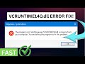 🛠 Fix VCRUNTIME140.dll Error Fast | No Third-Party Software Needed