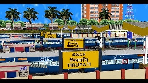 Drive Jayanti janta Express Between Renigunta Jn To Tirupati Jn. || IR In MSTS Open Rail