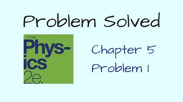 Problem 1 from Chapter 5 of College Physics 2e by Openstax  -  A physics major is cooking breakfast