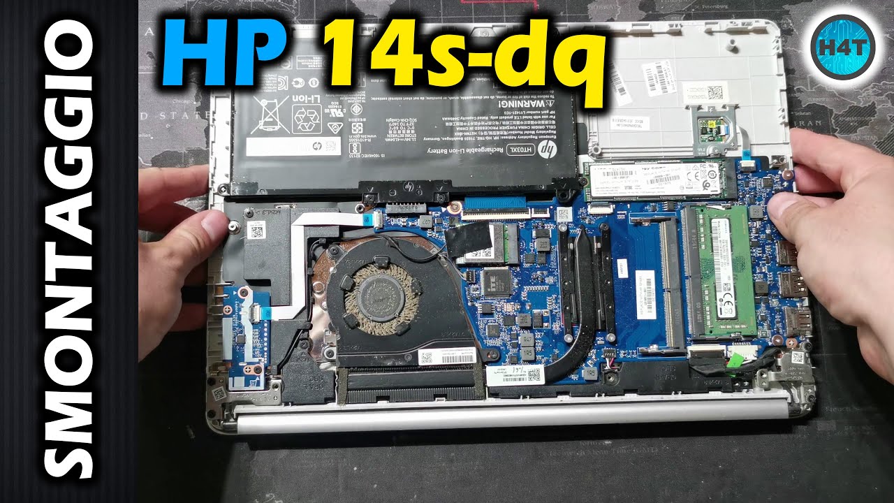PC Portatile HP 14s-dq Disassembly , Smontaggio passo passo - YouTube