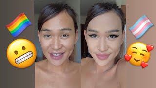 Мой трансгендерный макияж 🏳️‍⚧️🏳️‍🌈🥰