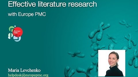 Effective Literature Research with Europe PMC