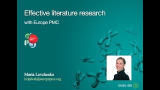 Celebrity Effective Literature Research with Europe PMC Wealth