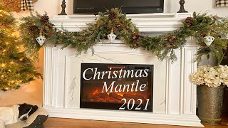 2021 Christmas Mantle Decorating Ideas  Christmas Decorating With Me  Cozy Farmhouse Christmas