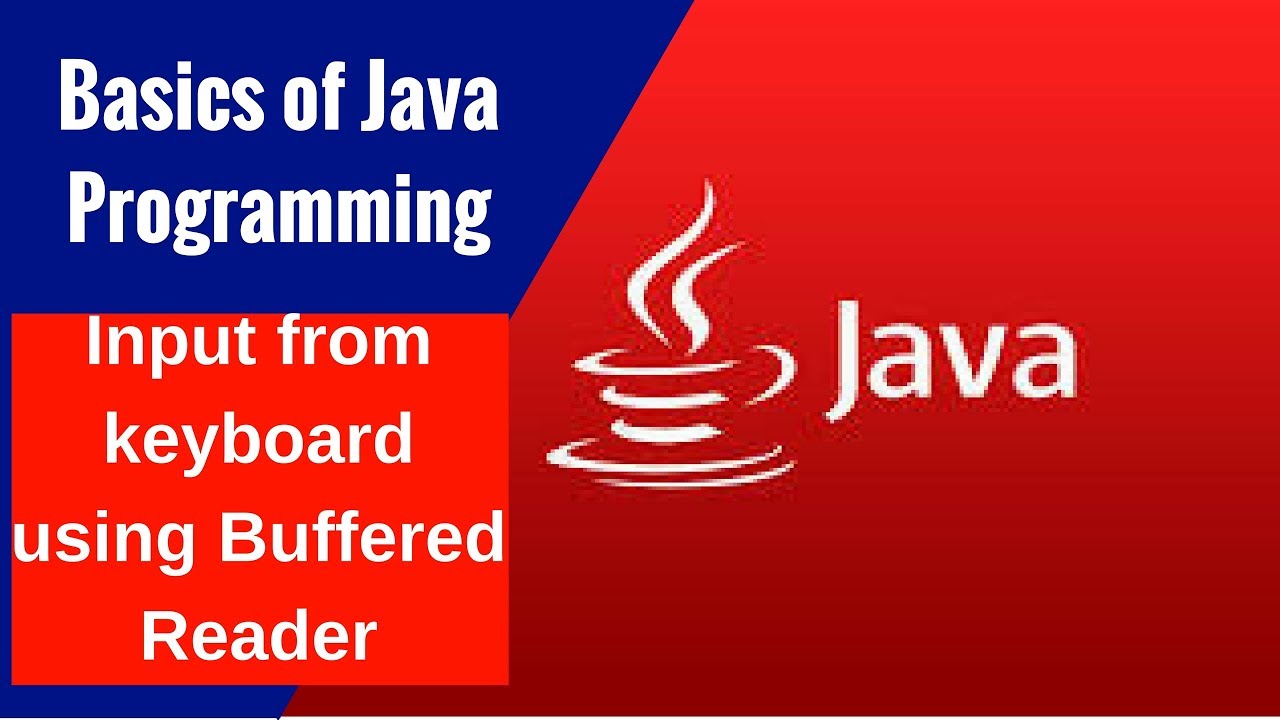 Basics of Java Programming - Input from keyboard using Buffered Reader ...