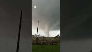 A tornado causes destruction in Piraí do Sul, Brazil