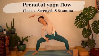 Prenatal Yoga Flow | Class 4 Strength & Stamina | 35-Minutes #prenatalyoga #pregnancyyoga