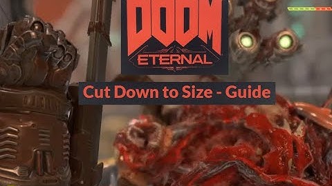 Doom Eternal - Cut Down to Size - Back Glory Kill on Tyrant