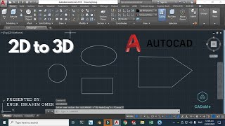 Convert 2D to 3D objects in AutoCAD |AutoCAD 2D to 3D conversion |How To Convert 2d to 3d In AutoCAD screenshot 5