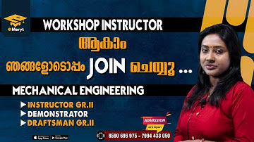 Workshop Instructor Mechanical | Demonstrator | Kerala PSC