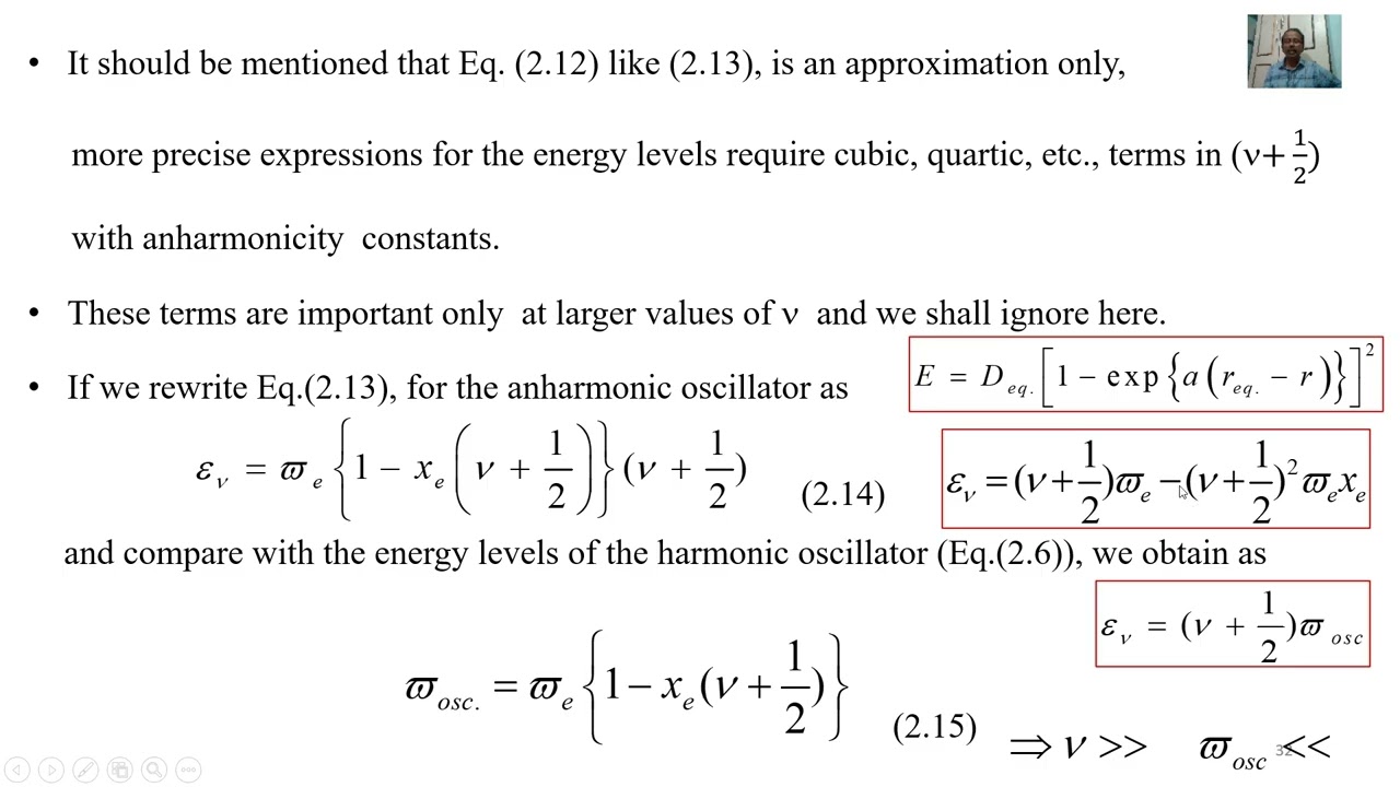 INFRARED SPECTROSCOPY - L.2.2 Anharmonic oscillator-fundamentals, overtones & combinations-Problem