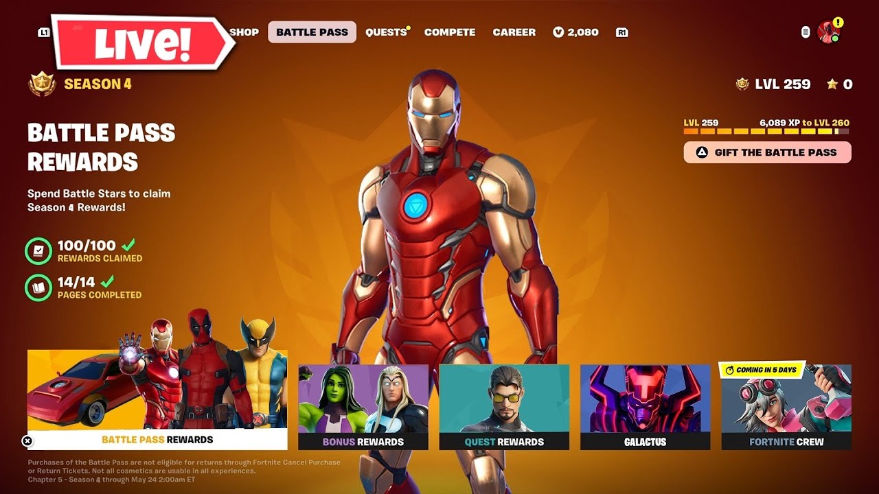 🔴LIVE🔴 Fortnite Chapter 5 season 4 Gameplay - YouTube