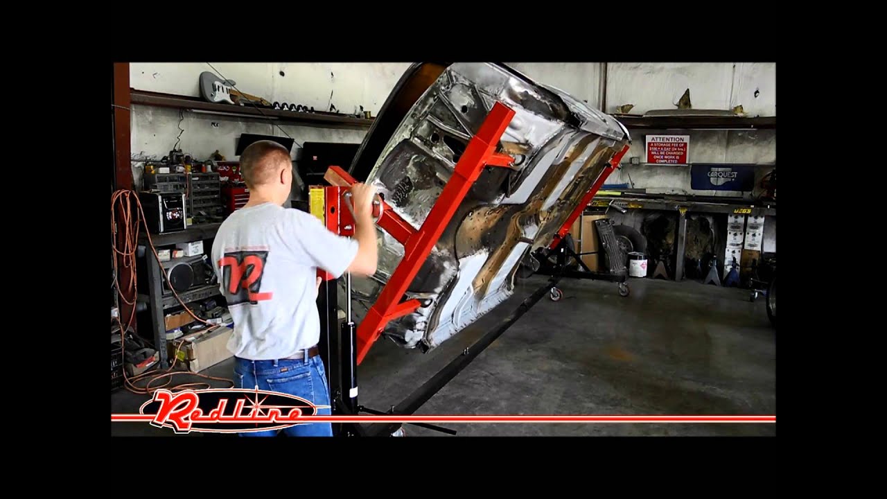 Redline RTS 3000 Classic Car Auto Restoration Rotisserie - YouTube