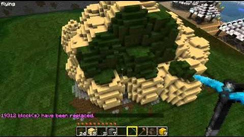 Minecraft - How to make a mountain using Worldedit